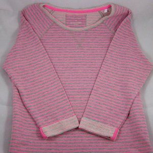Sonoma Life + Style Pink & Grey Striped Top